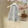 y710 - Resort Plaid Sundress - Image 1