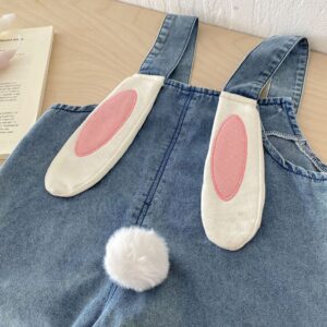 y624 - Bunny Ears Overalls(No Set) - 图片 5