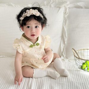 y678 - CNY Collections - Short Sleeve Baby Jumper - 图片 4