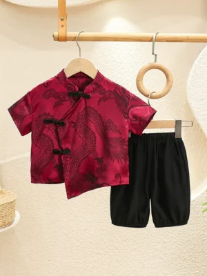 y590 - CNY Collections Summer Clothes Short-Sleeved National Style