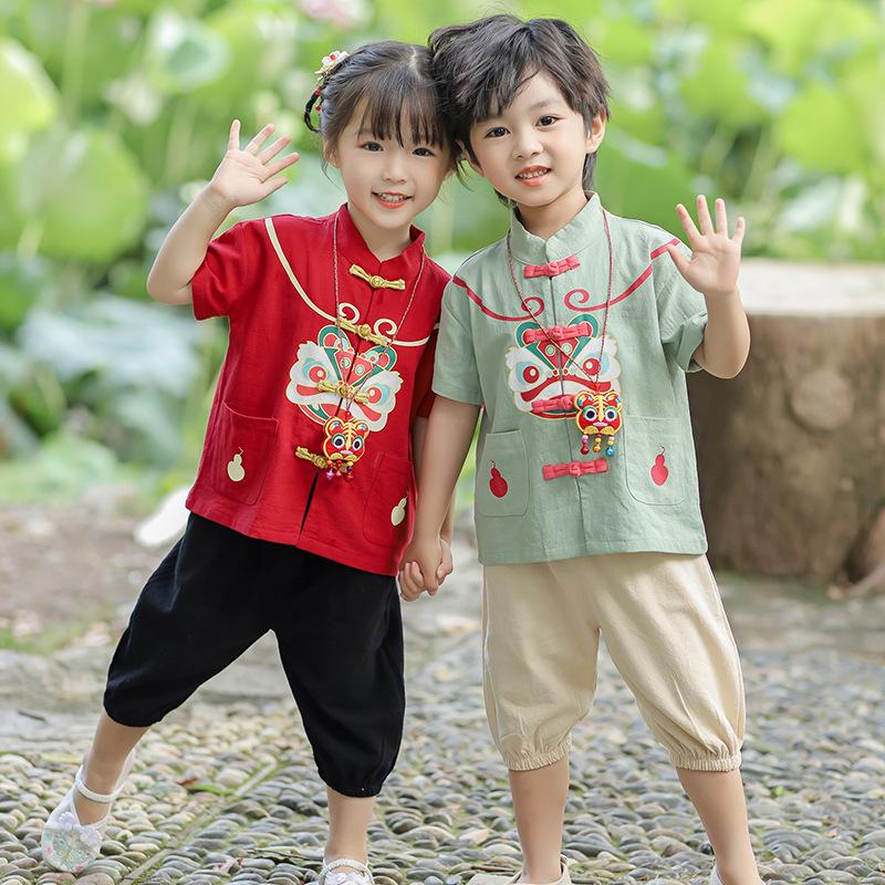y598 - CNY Collections - Cute tiger short-sleeved Tang suit - 图片 5