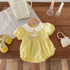 y621 - Embroidered Bodysuit - 图片 4