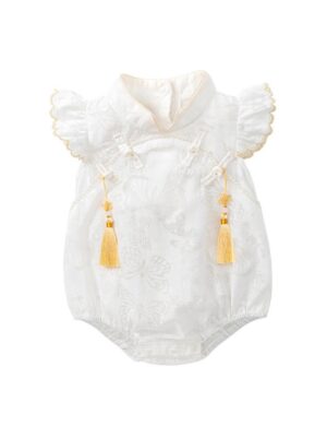 y690 - CNY Collections _ Butterfly Flying Sleeves Romper - 图片 2