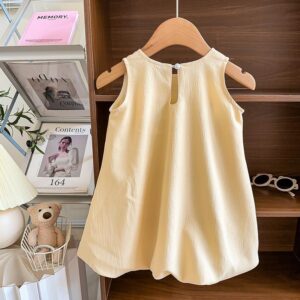 y628 - Sister Outfit - Duck Vest Set And Sleeveless Dress - 图片 8