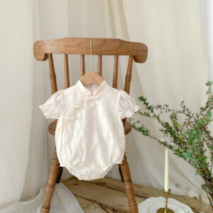 y477 – CNY Collections(Girls) _ Pearl Button Cheongsam Romper