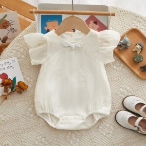 y671 - CNY Collections - Small Flying Sleeve Romper - 图片 7