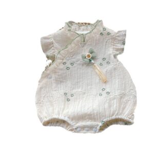 y556 - CNY Collections _ Chinese Style Chinese knot Romper - 图片 6