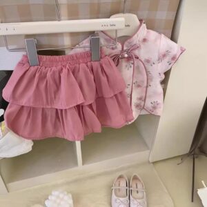 y469 - CNY Collections - Hanfu Short Skirt Two Piece Set - 图片 5