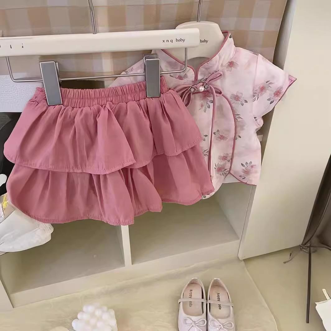 y469 - CNY Collections - Hanfu Short Skirt Two Piece Set - Image 5