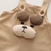 y647 - 3D Bear Overalls And Short Sleeve Set - Image 4
