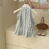 y710 - Resort Plaid Sundress - Image 3