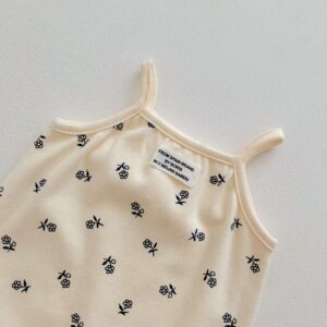 y717 - Sleeveless Romper Cute Pattern - 图片 5