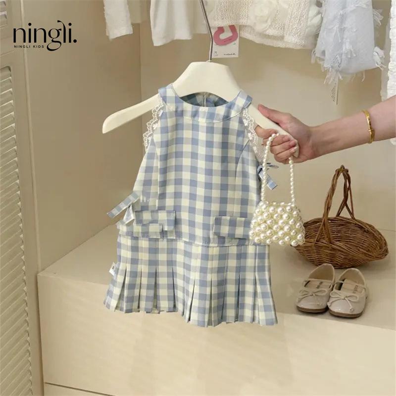 y710 - Resort Plaid Sundress - Image 2