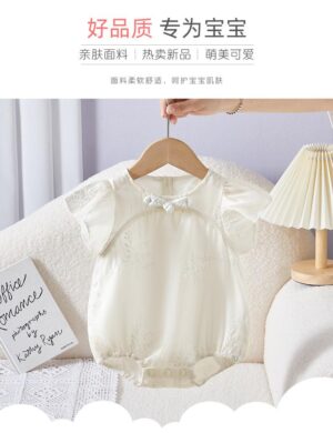 y671 - CNY Collections - Small Flying Sleeve Romper - 图片 2
