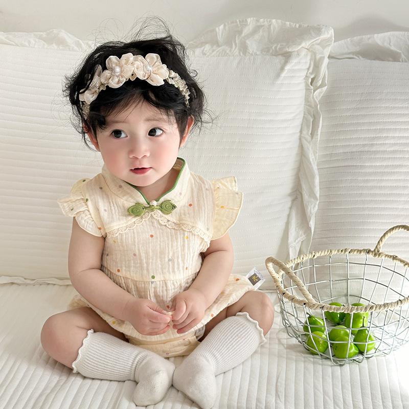 y678 - CNY Collections - Short Sleeve Baby Jumper - Image 1