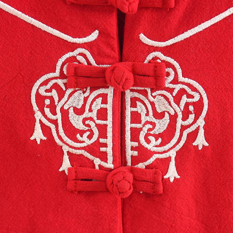 y562 - CNY Collections - One-Year-Old Short-Sleeved Suit - Image 3