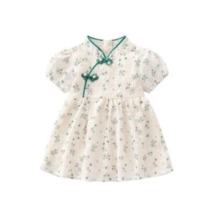 y580 - CNY Collections _ Double Plate Buckle Cheongsam Dress - 图片 3