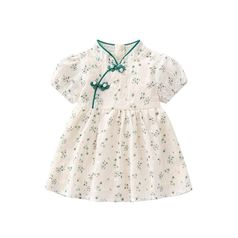 y580 - CNY Collections _ Double Plate Buckle Cheongsam Dress - 图片 3