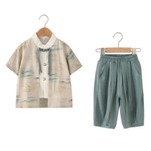 y639 - CNY Collections - Green Water Village Hanfu Set - 图片 4