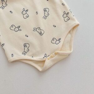 y717 - Sleeveless Romper Cute Pattern - 图片 16