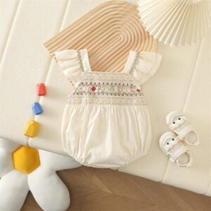 y578 - National Style Baby Girl Romper - Image 4