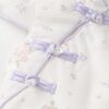y697 - CNY Collections _ Flower Romper With Purple Ribbon Headband - Image 3