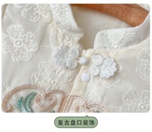 y579 - CNY Collections - Thin Flying Sleeves Romper - 图片 5