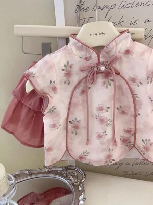 y469 - CNY Collections - Hanfu Short Skirt Two Piece Set - 图片 4