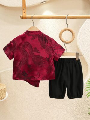 y590 - CNY Collections Summer Clothes Short-Sleeved National Style - 图片 4
