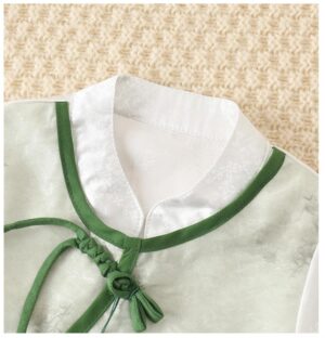 y608 - CNY Collections – Short Sleeve Chinese Jumpsuit - 图片 4