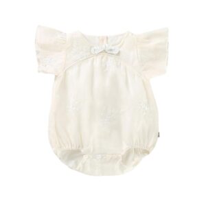 y671 - CNY Collections - Small Flying Sleeve Romper - 图片 6