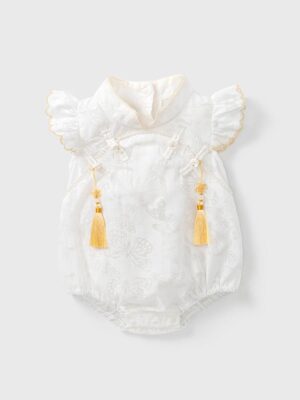 y690 - CNY Collections _ Butterfly Flying Sleeves Romper - 图片 6
