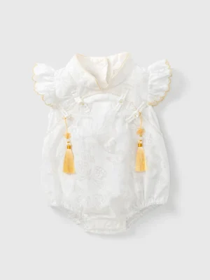 y690 - CNY Collections _ Butterfly Flying Sleeves Romper - 图片 1