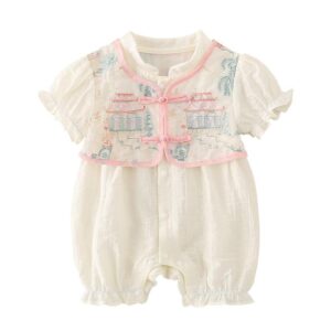 y672 - CNY Collections _ Chinese Style Fake Two-piece Puff Sleeves Jumper - 图片 5
