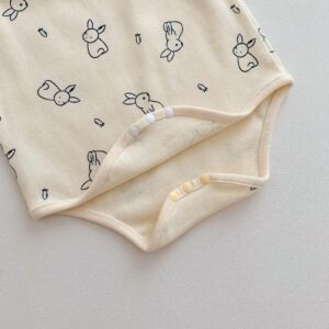 y717 - Sleeveless Romper Cute Pattern - 图片 17