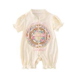 y679 - CNY Collections(Girls) _ Tang Suit Embroidery Puff Sleeves Jumper - 图片 6