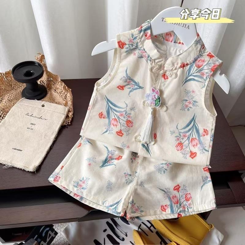 y696 - CNY Collections - Chinese Sleeveless Suit - Image 2