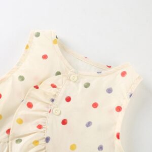 y547 - Colorful Dots Sleeveless Suit Set - 图片 4