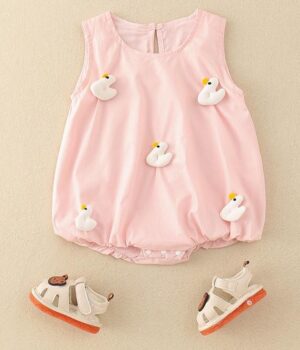 y754 - 3D Little Duck & Mushroom Romper - 图片 7