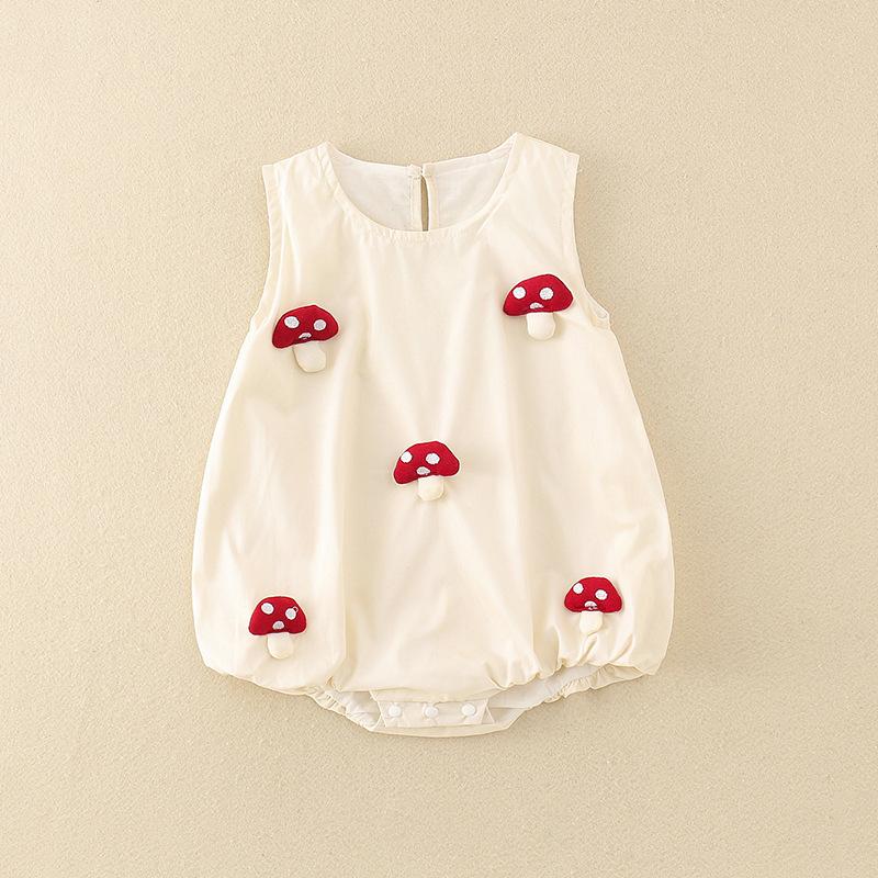 y754 - 3D Little Duck & Mushroom Romper - 图片 3