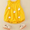 y754 - 3D Little Duck & Mushroom Romper - 图片 5