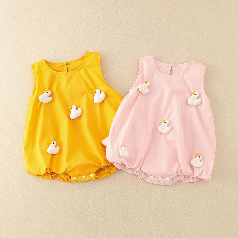 y754 - 3D Little Duck & Mushroom Romper - 图片 9