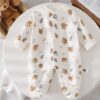 y795 - Cute Cow Baby Jumpsuit - Image 1