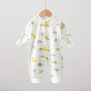y803 - Dinosaur Park Baby With Cover Foot Jumpsuit - 图片 8