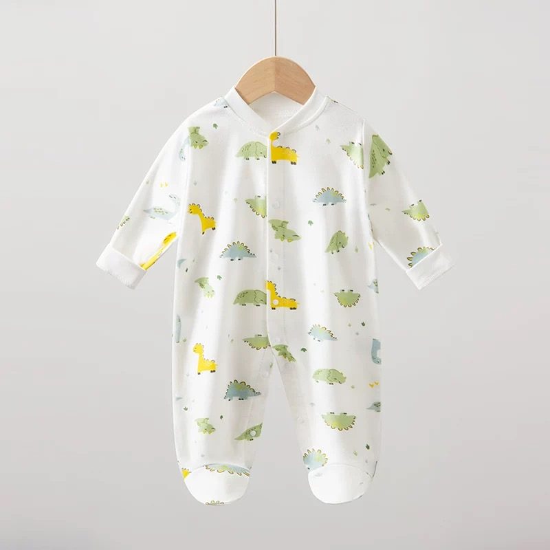 y803 - Dinosaur Park Baby With Cover Foot Jumpsuit - Image 8