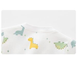y803 - Dinosaur Park Baby With Cover Foot Jumpsuit - 图片 2