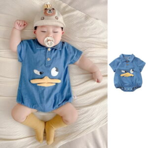 y769-Cartoon Duck Romper