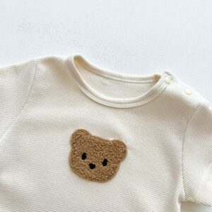 y776- Little Bear Waffle Jumper - 图片 4