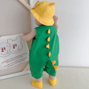 y777- Little Dinosaur Sleeveless Jumper - 图片 3