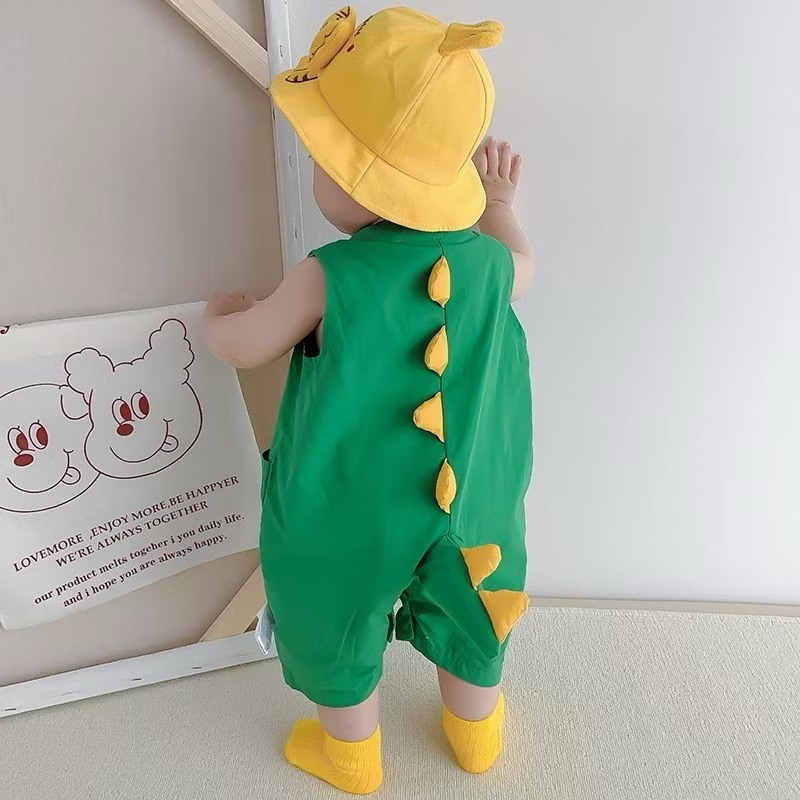 y777- Little Dinosaur Sleeveless Jumper - Image 3